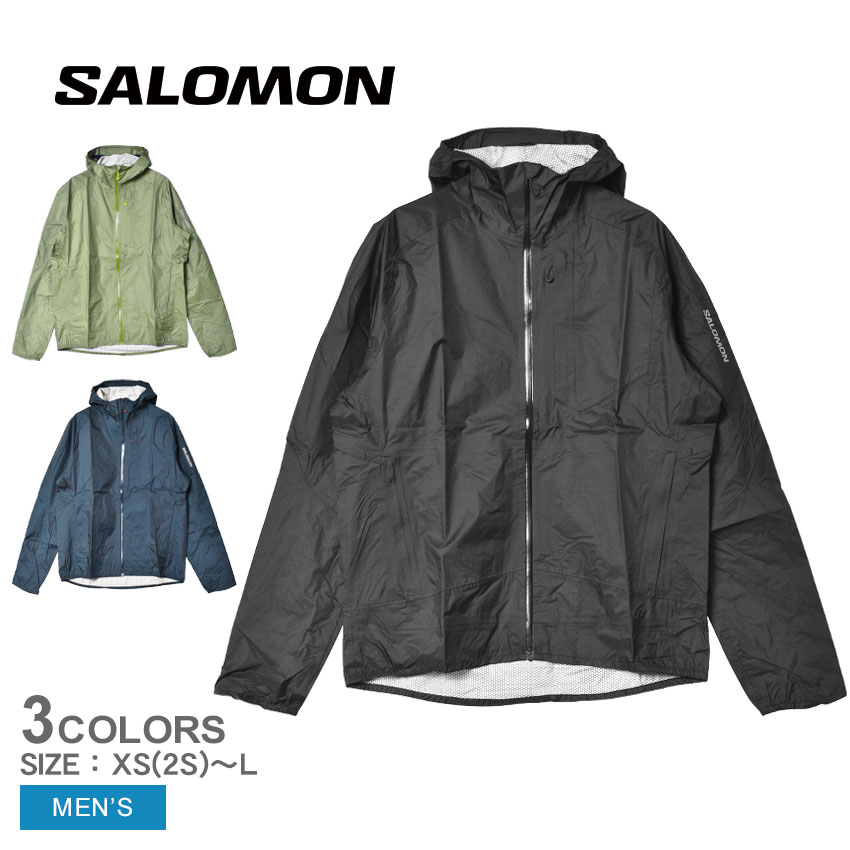 ŹʡP5ܡۥ ɿ奸㥱å SALOMON ܥʥåƥ ץ롼 㥱å  ֥å  BONATTI WATERPROOF JACKET LC2134800 LC2135000 LC2135100    Ĺµ  ɿ ץ롼  ̵