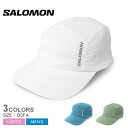 【店内全品★P5倍！】サロモン キャップ SALOMON CROSS CAP メンズ レディース ホワイト 白 ブルー 青 LC2022500 LC2228800 LC2229000 ユニセックス 帽子 ロゴ ワンポイント ブランド スポーツ ランニング ウォーキング トレーニング 運動 スポーティ シンプル