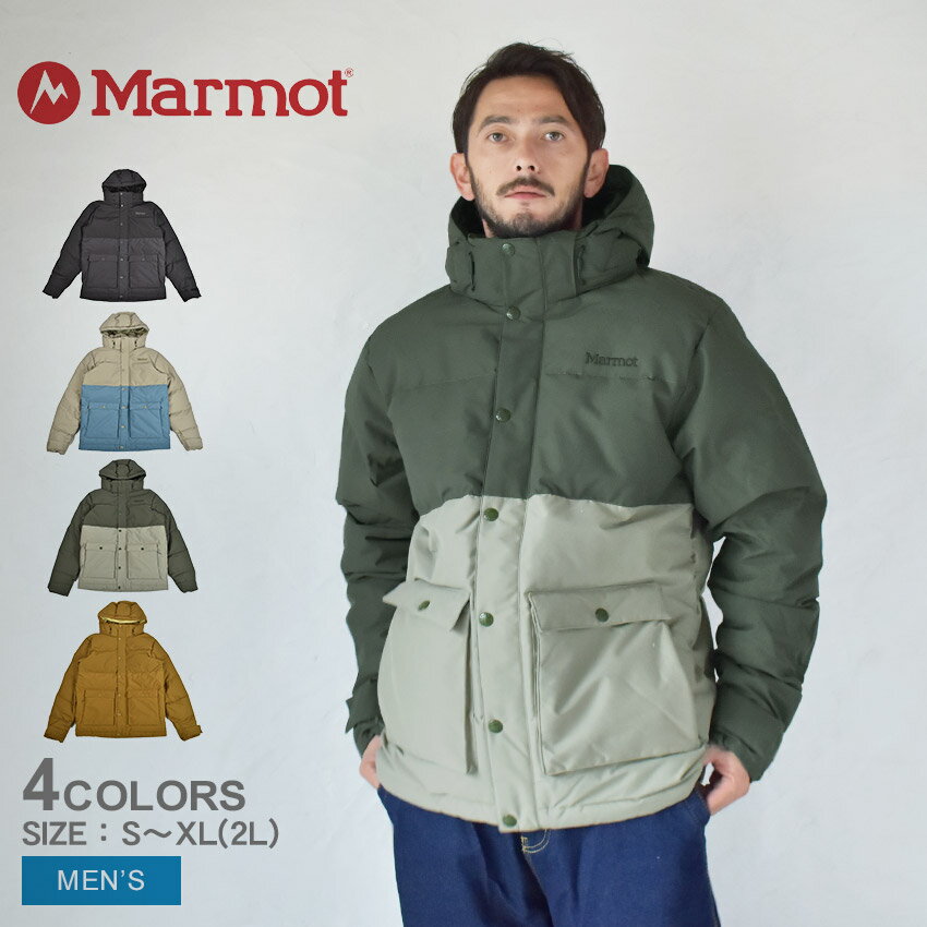 マーモット ダウンジャケット メンズ 【店内全品★P5倍！】マーモット ダウンジャケット MARMOT フォーダム ジャケット メンズ ブラック 黒 ベージュ FORDHAM JACKET M13291 アウター ウェア ウエア フード付き シンプル カジュアル 上着 羽織 防寒 暖かい キャンプ アウトドア レジャー 通勤 通学