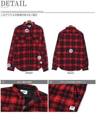 【特別奉仕品】 返品不可 送料無料 XLARGE X-LARGE エクストララージ ノックス 長袖 ウーブン レッドM16C8203 KNOX LS WOVENメンズ(男性用)ブルゾン ジャケット コート ライトアウター ウェア トップス チェック柄 ストリート