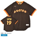 ナイキ ユニフォームシャツ NIKE OFFICIAL COOPERSTOWN NN SHORT SLEEVE JERSEY メンズ ブラウン 茶 C267-S...