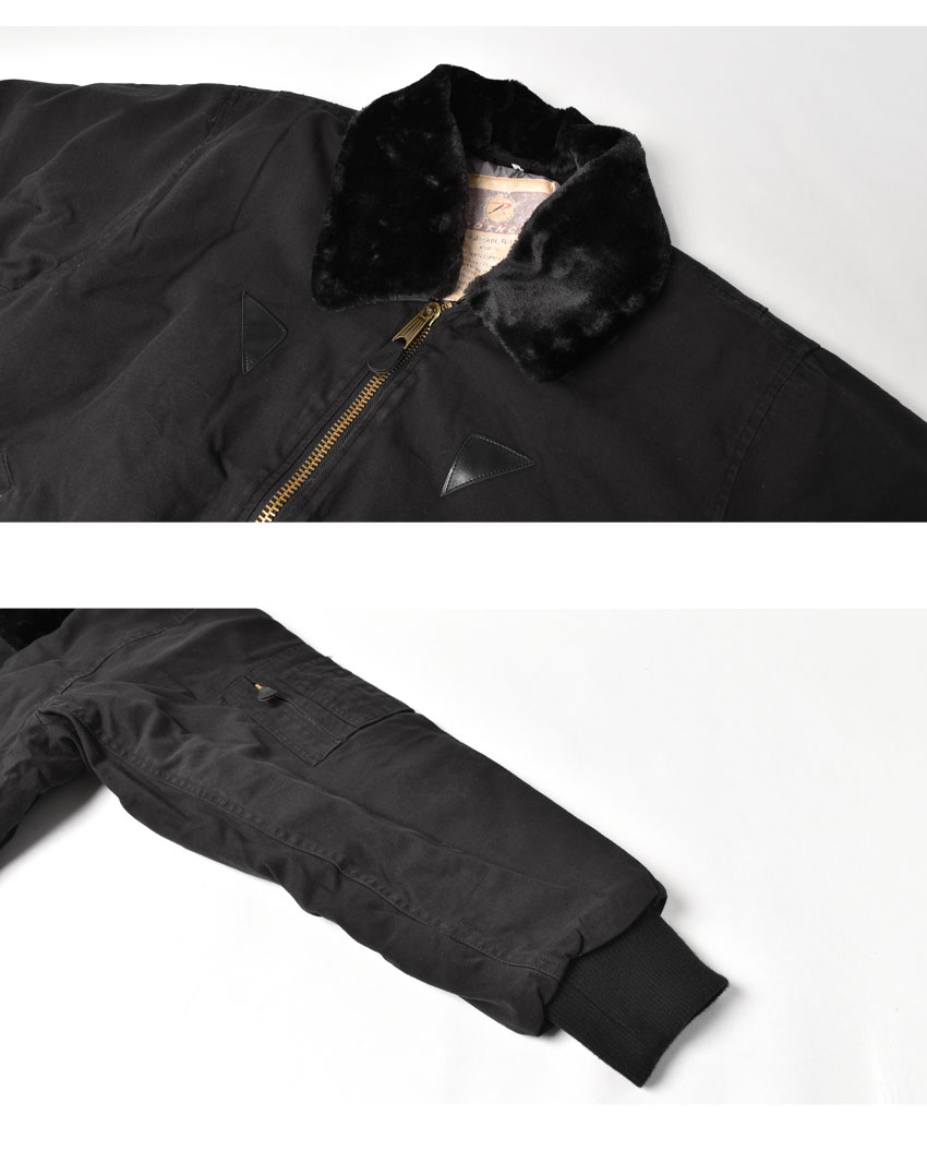 ロスコ ボンバージャケット ROTHCO ビンテージ B-15A ボンバー ジャケット メンズ ブラック 黒 VINTAGE B-15A BOMBER JACKET 8640 ウエア アウター ジャケット 上着 羽織 防寒 ロゴ ファー 取り外し シンプル ブランド カジュアル