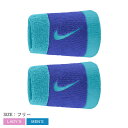【ネコポス配送】 ナイキ リストバンド NIKE スウッシュ ダブルワイド リストバンド メンズ レディース ブルー 青 BN2094 トレーニング スポーツ ...
