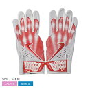 【ネコポス配送】 ナイキ バッティンググローブ NIKE ALPHA VARSITY BGLOVE メンズ レディース ホワイト 白 レッド 赤 ALPHA V...