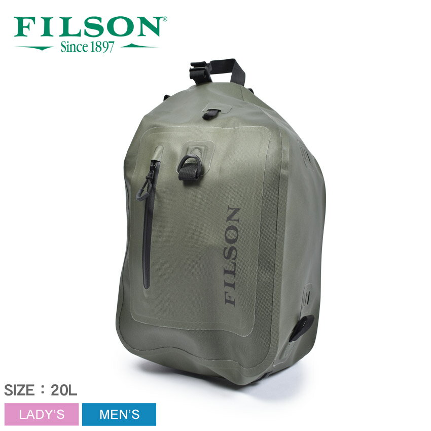 《アイテム名》 フィルソン スリングパック FILSON メンズ レディース ドライ スリング パック 20115946 《ブランドヒストリー》 フィルソンは1897年にワシントン州シアトルでゴールドラッシュに挑むための「アウトドア・クロージング・メーカー」として設立。金の採掘という、衣類にとって劣悪な環境で酷使される為、最上の天然素材と妥協のない設計と縫製でウェアの生産を開始しました。アメリカの森林警備隊、木こり、ハンター、そして冒険家など厳しい自然環境の中で真のクオリティを必要とする人々に愛され続けています。アメリカを代表する名門アウトドアメーカーです。 《アイテム説明》 フィルソンより「ドライ スリング パック」です。市販のダイビングドライスーツで使用されているのと同じTIZIPジッパーで構成されたこちらの商品は、水中でも完全な防水保護を提供します。1日分のギアが収納できるくらいのサイズ感で、簡単に前に回転してすばやく物を出し入れする事が可能です。そして、パッド入りの通気性のあるバックパネルやパッド入りのショルダーストラップ、整理整頓のための外側と内側のポケットが特徴です。さらに、外部Dリングを使用すると様々なギアをすばやく取り付けることができ、サイドとアジャスタブルトップのグラブハンドルを掴んで持ち運ぶ事も可能です。 《カラー名/カラーコード/管理No.》 グリーン/-/"60110180" こちらの商品は、並行輸入により海外から輸入しております。製造・入荷時期により、細かい仕様の変更がある場合がございます。上記を予めご理解の上、お買い求め下さいませ。 関連ワード： かばん 鞄 カバン ワンショルダー バッグ シンプル ロゴ 20L アウトドア 耐久性 防水性 date 2023/12/13Item Spec ブランド FILSON フィルソン アイテム スリングパック スタイルNo 20115946 商品名 ドライ スリング パック 性別 メンズ レディース 原産国 Philippines 他 素材 本体：ナイロン 100％（クリアエーテルTPU）ナイロンパワーメッシュ、フォーム、ナイロンウェビング 採寸 単位(cm) 縦 横 マチ(最大値) 取出し口 持ち手 ショルダーストラップ(最小〜最大) フリー 43 24 16 48 20 66〜110 ※上記サイズは、実際に同一の商品を採寸した結果です。 商品によっては個体差がありますので誤差がでることが御座いますので参考目安としてご覧下さい。また、測定方法によっても誤差が生じますので、予めご了承ください。 サイズについて詳しくはこちらをご覧下さい。 当店では、スタジオでストロボを使用して撮影しております。商品画像はできる限り実物を再現するよう心掛けておりますが、ご利用のモニターや環境等により、実際の色見と異なる場合がございます。ご理解の上、ご購入いただけますようお願いいたします。 ▲その他アイテムはこちら