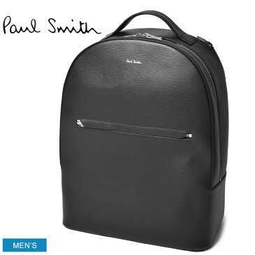 送料無料 PAUL SMITH ポール スミス バックパック ブラック BACKPACK EMBOSS 5835 A40190 メンズ レディース 本革 レザー 収納 ブランド おしゃれ シンプル 贈り物 プレゼント ギフト カジュアル 通勤 通学 黒