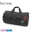 ポール・スミス ボストンバッグ メンズ 【店内全品★P5倍！】ポール スミス ボストンバッグ PAUL SMITH ペイント スプラッター ダッフル バッグ メンズ レディース ブラック 黒 PAINT SPLATTER DUFFLE BAG M1A-7441-KSPLAT バッグ 鞄 かばん 手持ち 肩掛け 斜め掛け 耐久性 本革 ブランド プリント