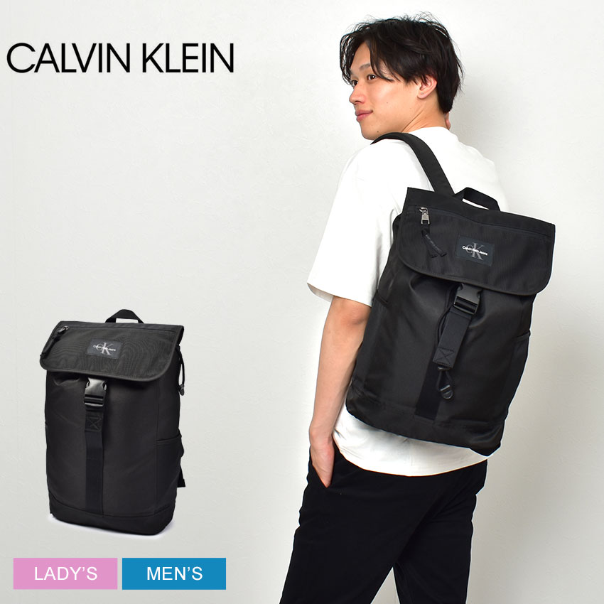 ＼師走theクリアランスSALE★／カルバンクライン バックパック CALVIN KLEIN スポーツ エッセンシャルズ フラップ BP43 バッグ CB メンズ レディース ブラック 黒 SPORT ESSENTIALS FLAP BP43 BAG CB K50K510097 ユニセックス リュック リュックサック カバン 鞄 かばん