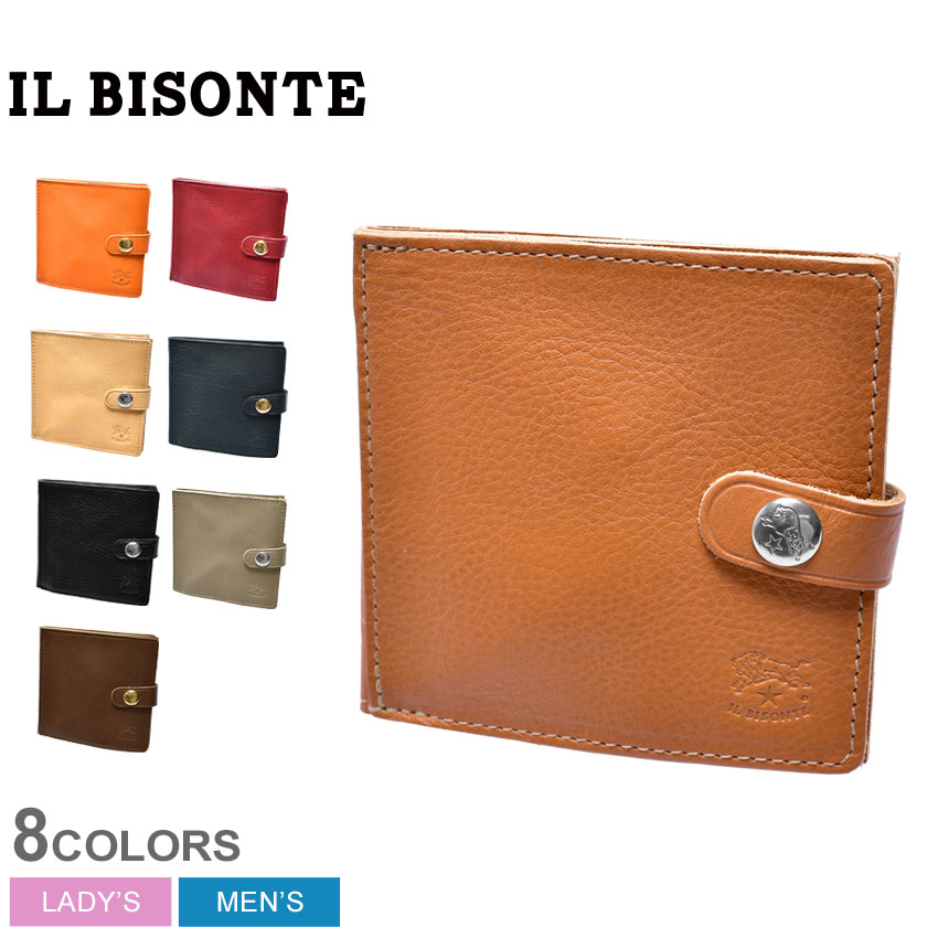 イルビゾンテ 財布 メンズ イルビゾンテ 財布 IL BISONTE BI-FOLD ウォレット メンズ レディース ネイビー ベージュ ブラウン BI-FOLD WALLET C0508 SBW015 二つ折り 人気 定番 ブランド 牛革 シンプル おしゃれ ギフト プレゼント ブランド イタリア ユニセックス