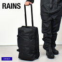 【店内全品★P5倍！】レインズ バッグ RAINS トラベルバッグ スモール メンズ レディース ブラック 黒 TRAVEL BAG SMALL 13450 ユニセックス カバン キャリーケース 40L ブランド シンプル ロゴ カジュアル 旅行 防水 雨 梅雨 おでかけ 人気