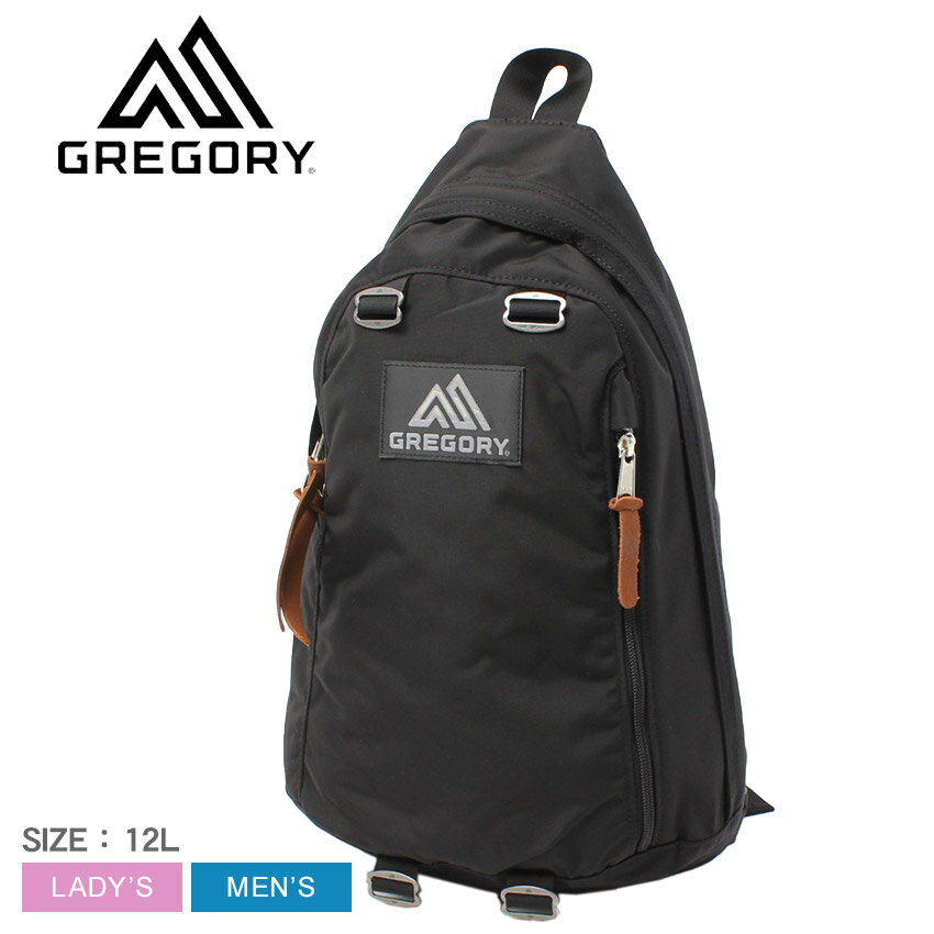 グレゴリー スリングバッグ GREGORY スピンスリング メンズ レディース ブラック 黒 SPIN SLING V2 BLACK 146507 バッグ 鞄 かばん ロゴ ユニセックス お出かけ ポケット タウンユース カジュアル おしゃれ 旅行 デイリー シンプルのサムネイル