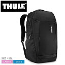 スーリー バックパック THULE アクセント メンズ レディース ブラック 黒 ACCENT 3204814 鞄 リュックサック リュック ディパック デイパック シンプル ロゴ ビジネス カジュアル 通勤 出張 通学 旅行 PC パソコン タブレット タウンユース