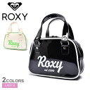 【店内全品★P2倍！】ロキシー バッグ ROXY PLAYFUL ミニバッグ レディース ブラック 黒 ホワイト 白 CRYSTAL HAND RBG231311 鞄 かばん ハンドバッグ エナメルバッグ エナメル ミニサイズ おしゃれ スポーティ サーフ カジュアル シンプル プリント ロゴ slz shn