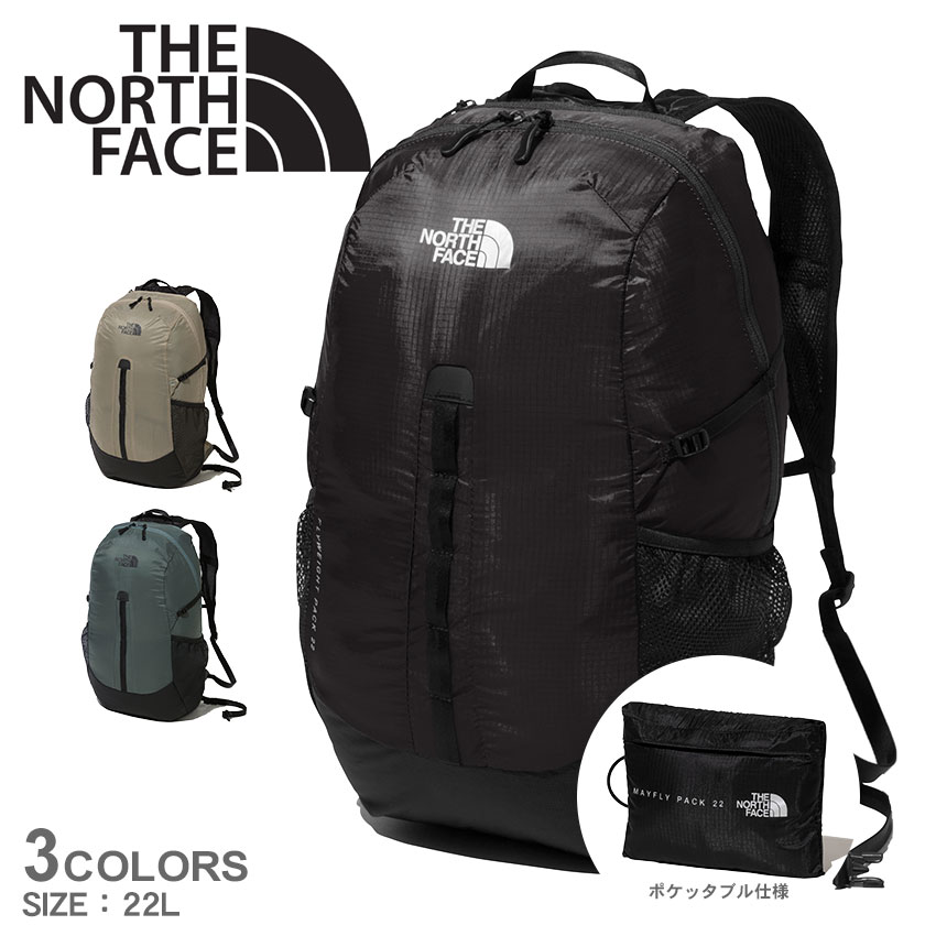 ザ ノースフェイス バックパック THE NORTH FACE メイフライパック22 メンズ レディース ブラック カーキ ベージュ 黒 Mayfly Pack 22 NM62203 リュックサック デイパック 鞄 カバン カジュアル シンプル アウトドア レジャー お出かけ かばんのサムネイル