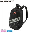 バッグ 【店内全品★P5倍！】ヘッド テニス バックパック HEAD TENNIS チーム バックパック 21L メンズ レディース ブラック 黒 TEAM BACKPACK 21L 262244 リュック テニスバッグ 硬式テニス 軟式テニス ソフトテニス シンプル ロゴ スクール クラブ 部活 活動 練習 ZSPO