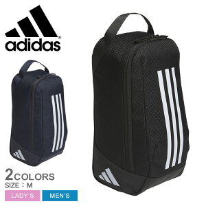 【店内全品★P5倍！】アディダス シューズケース adidas イーピーエス シューズバッグ メンズ レディース ブラック 黒 ネイビー 紺 JMT64 シューズバック シューズ入れ シューズ袋 バッグ 靴袋 ブランド ロゴ スリーストライプス シンプル スポーツ 運動 部活