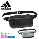 【GWセール★開催中】アディダス KCE41 ウエストポーチ 5L スリーストライプス ADIDAS ワーディング ウエストバッグ メンズ レディース ボディバ...