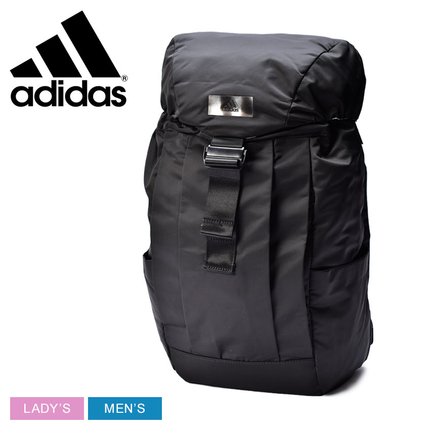 楽天Z-CRAFT【11日0時～★48H SALE】アディダス リュックサック ADIDAS トゥルースポーツ デザイン バックパック メンズ レディース ブラック 黒 TRUE SPORTS DESIGNED FOR TRAINING BZ359 ユニセックス カバン リュック デイパック ブランド スポーティ スポーツ シンプル