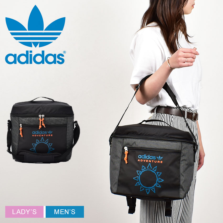 【店内全品★P5倍！】アディダス adidas アドベンチャー キャンプ クーラーボックス CAMP COOLER BAG BLACK メンズ レディース オールシーズン 軽量 保冷 ショルダーストラップ ブラック 黒 IB9371 クーラーバッグ ブランド アウトドア レジャー カバン 鞄|slz|