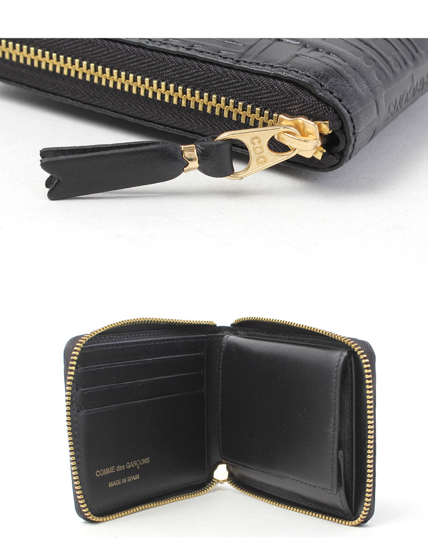 コムデギャルソン 財布 COMME des GARCONS EMBOSSED LOGOTYPE メンズ レディース ...