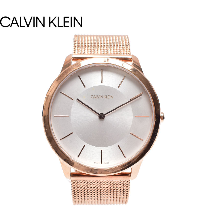 【15日0時〜★34H限定SALE】カルバンクライン 腕時計 CALVIN KLEIN MINIMAL レディース ローズ ゴールド MINIMAL K3M2T626 CK ウォッチ 定番 シンプル 時計 ブランド ビジネス カジュアル プレゼント ギフト 贈り物 防水 アナログ ステンレススチール スイスのサムネイル