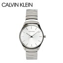 【400円引きCP★対象】カルバンクライン 腕時計 CALVIN KLEIN クラシック トゥー レディース ホワイト 白 シルバー CLASSIC TOO K4D22146 CK ウォッチ 定番 時計 ブランド ビジネス カジュアル プレゼント ギフト 贈り物 防水 アナログ ステンレススチール その1