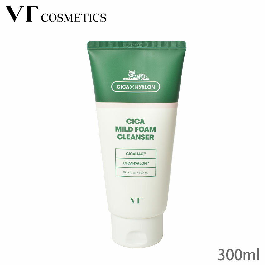 VT COSMETICS 洗顔フォーム VT シカフォームクレンザー メンズ レディース グリーン 緑 VT CICA MILD FOAM CLEANSER VTPD39085 肌ケア シカ コスメ スキンケア 肌荒れ 韓国 スキンケア 韓国コスメ 保湿 美容 天然成分 【ラッピング対象外】【航空便対象外商品】のサムネイル