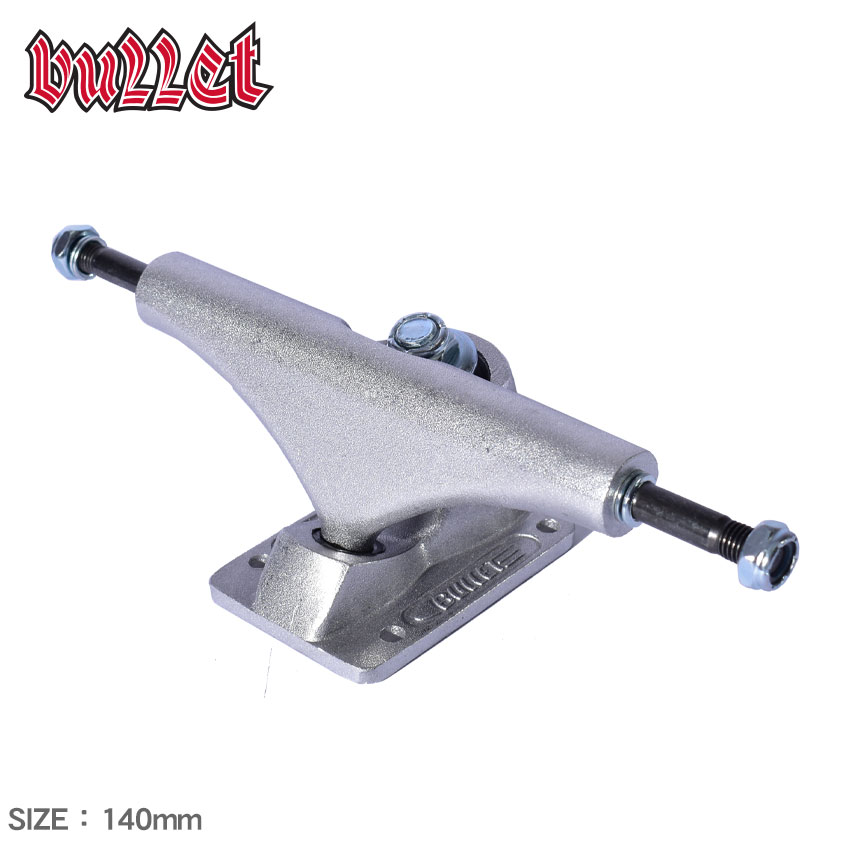 バレット トラック BULLET 140mm POLISHED SILVER STANDARD TRUCKS シルバー 33132056 ロゴ カスタム ..