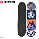 エレメント スケートボード ELEMENT AQUAZEN コンプリート スケートボード 8 メンズ レディース ブラック 黒 ネイビー マルチ AQUAZEN COMPLETE SKATEBOARD 8 ALYXW00163 スケボー ボード スケート ストリート アウトドア 【ラッピング対象外】