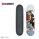 エレメント スケートボード ELEMENT PERSPECTRUM コンプリートデッキ メンズ レディース ブラック 黒 マルチ BB027466 スケボー ボ...