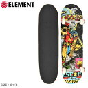 エレメント スケートボード ELEMENT エスケープ フロム ヘブン コンプリート スケートボード メンズ レディース ブラック 黒 マルチ ESCAPE F...