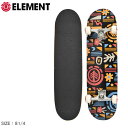 エレメント スケートボード ELEMENT モチーフ コンプリート スケートボード メンズ レディース ブラック 黒 マルチ MOTIF COMPLETE SK...