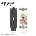 ロングアイランドスケート コンプリートデッキ LONG ISLAND SKATE アロイキ 28×9.0 コンプリート クルーザー メンズ レディース ブラック...
