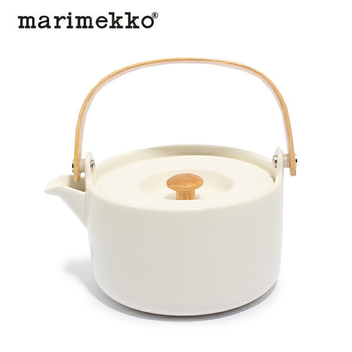 ＼師走theクリアランスSALE★／マリメッコ MARIMEKKO オイヴァ ティーポット 700ml ホワイト63289 100OIVAA TEAPOTポット 急須 キッチン 用品 インテリア 【ラッピング対象外】