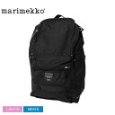 【マラソンセール★開催中】マリメッコ バックパック MARIMEKKO バディ メンズ レディース ブラック 黒 BUDDY 92512 バッグ リュックサック...