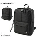 【マラソンセール★開催中】マリメッコ リュック MARIMEKKO ジップ トップ バックパック ブラック 黒 ZIP TOP BACKPACK 93325 9...