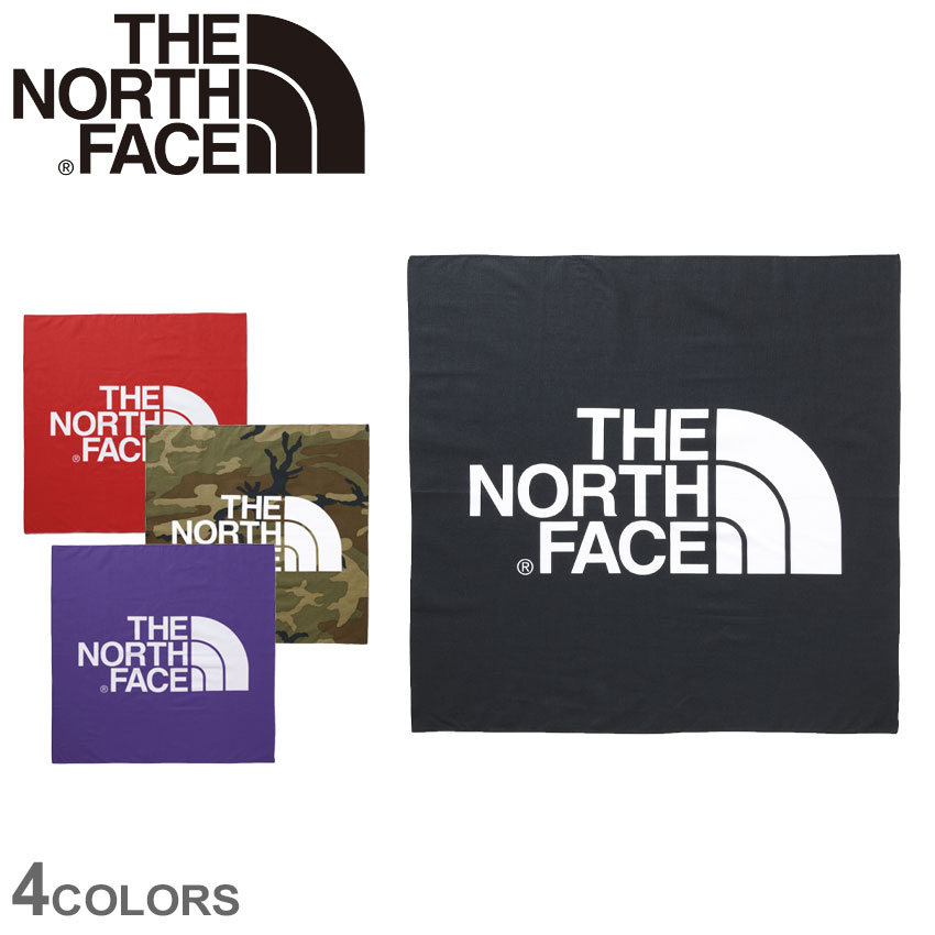 ＼楽天最安値に挑戦中／【ゆうパケット配送】 ザ ノースフェイス バンダナ THE NORTH FACE TNF ロゴ バンダナ ブラック 黒 レッド 赤 パープル カモ TNF LOGO BANDANA NN22000 雑貨 おしゃれ ブランド スポーツタオル 運動 ロゴ ハンカチ 布巾 布 カモフラージュ 迷彩