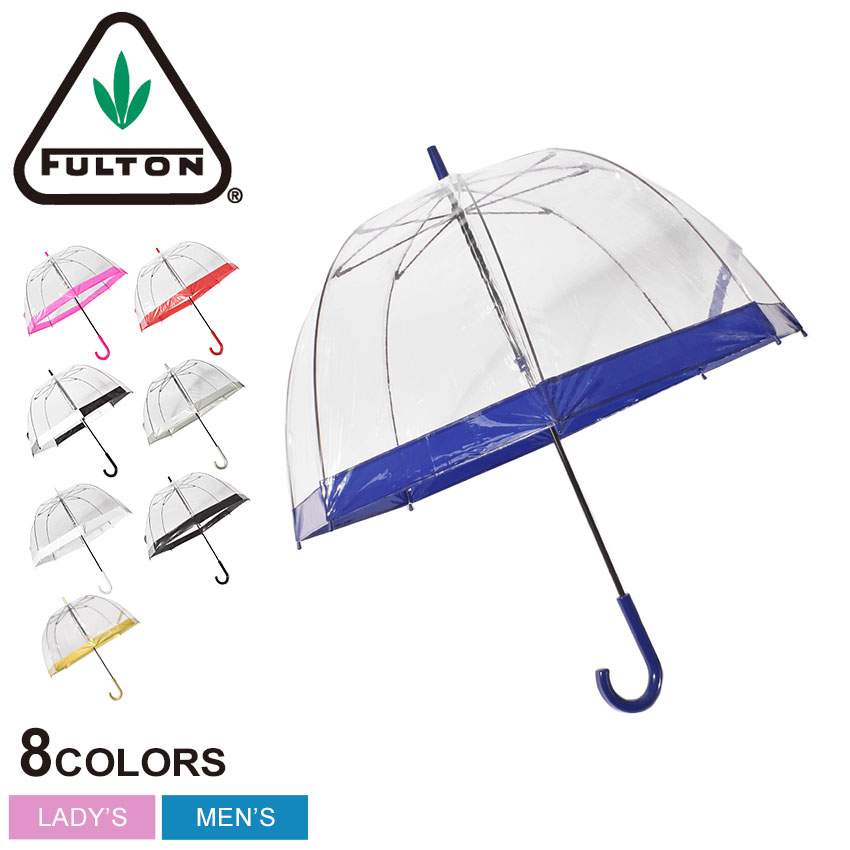 フルトン 【店内全品★P5倍！】フルトン 傘 FULTON バードケージ 1 レディース BIRDCAGE 1 L041 5020815 梅雨 雨具 ビニール傘 透明 クリア 濡れにくい 長傘 おしゃれ かわいい ブランド 母の日 プレゼント【ラッピング対象外】