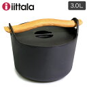 【店内全品★P5倍！】イッタラ 鍋 IITTALA サルパネヴァ キャセロール 3L キャストアイアン ブラック 黒 SARPANEVA CASSEROLE CAST IRON 1010774 鉄鋳物 ホーロー加工 お鍋 キッチン 食器 食洗機対応 ギフト 北欧 雑貨 おしゃれ 【ラッピング対象外】