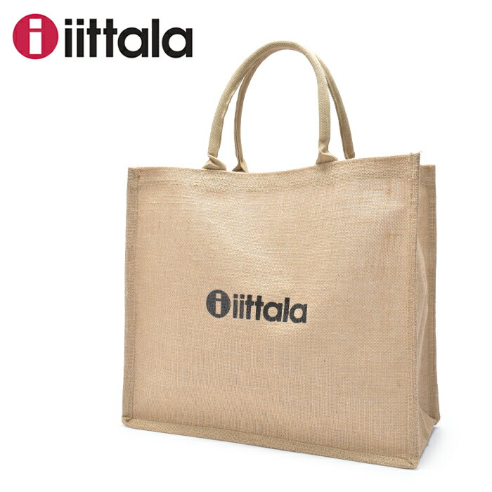 【店内全品★P5倍 】イッタラ トートバッグ IITTALA ジュート ロゴバッグ メンズ レディース ベージュ Jute logo bag 1061725 鞄 カバン かばん マチ付き 厚手 耐久性 プリント シンプル カジュ…