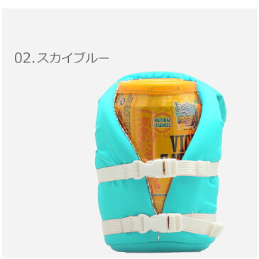 パフィンクーラーズ ドリンクホルダー PUFFINCOOLERS BEVERAGE LIFE VEST レッド 赤 オレンジ 雑貨 ブランド アウトドア レジャー キャンプ フェス ペットボトル 缶 飲み物 ドリンク 保温 保冷