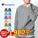 【3/25限定★最大100％ポイバック！】チャンピオン スウェット CHAMPION 9oz.DBL ドライエコフリースクルーネック メンズ ブルー 青 グリーン 緑 DRY ECO FLEECE CREWNECK S600 トップス 裏起毛 無地 長袖 ブランド トレーナー シンプル カジュアル ルームウェア 部屋着|slz|