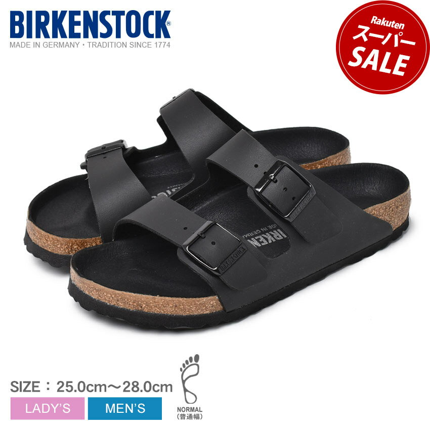 ビルケンシュトック スポーツサンダル メンズ ビルケンシュトック アリゾナ BIRKENSTOCK サンダル メンズ レディース ブラック 黒 ARIZONA 1019098 コンフォートサンダル つっかけ ダブルストラップ カジュアル シューズ 耐久性 スポサン カジュアル ビーチ アウトドア おしゃれ|slz|