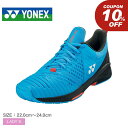 【処分★クーポンで10%OFF】ヨネックス パワークッション ソニケージ3 ワイド YONEX テニスシューズ レディース ブルー 青 SHTS3WAC テニス...