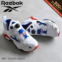【6/5限定★最大300%Pバック】リーボック インスタポンプフューリー 95 REEBOK スニーカー メンズ レディース ホワイト 白 ブルー 青 レッド ...