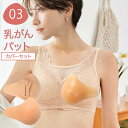 【元看護師監修】【乳がんパット+専用カバー】【セット】全摘 シリコンパッド 乳がん用 パッド 100g?300g 左右兼用 人工乳房 乳がん専用ブラジャー対応 ...