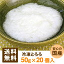 ★送料無料★冷凍国産とろろ　50g×20個入「調味料 鍋 そば 天ぷら 冷凍食品 業務用　セット商品」【RCP】