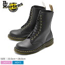 《今だけ！店内全品ポイントアップ》ドクターマーチン ブーツ DR．MARTENS ブラック 1490 VEGAN 10 EYE BOOTS 1490 ビーガン 10ホール ブーツ R23981001 メンズ レディース