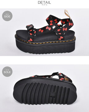 【限定クーポン配布】ドクターマーチン ヴィーガン サンダル ハローキティ サンダル DR．MARTENS VEGAN SANDAL HELLO KITTY レディース ブラック 黒 ベルト ストラップ キティ キャラクター コラボ カジュアル おしゃれ スポサン スポーツサンダル 誕生日 プレゼント ギフト