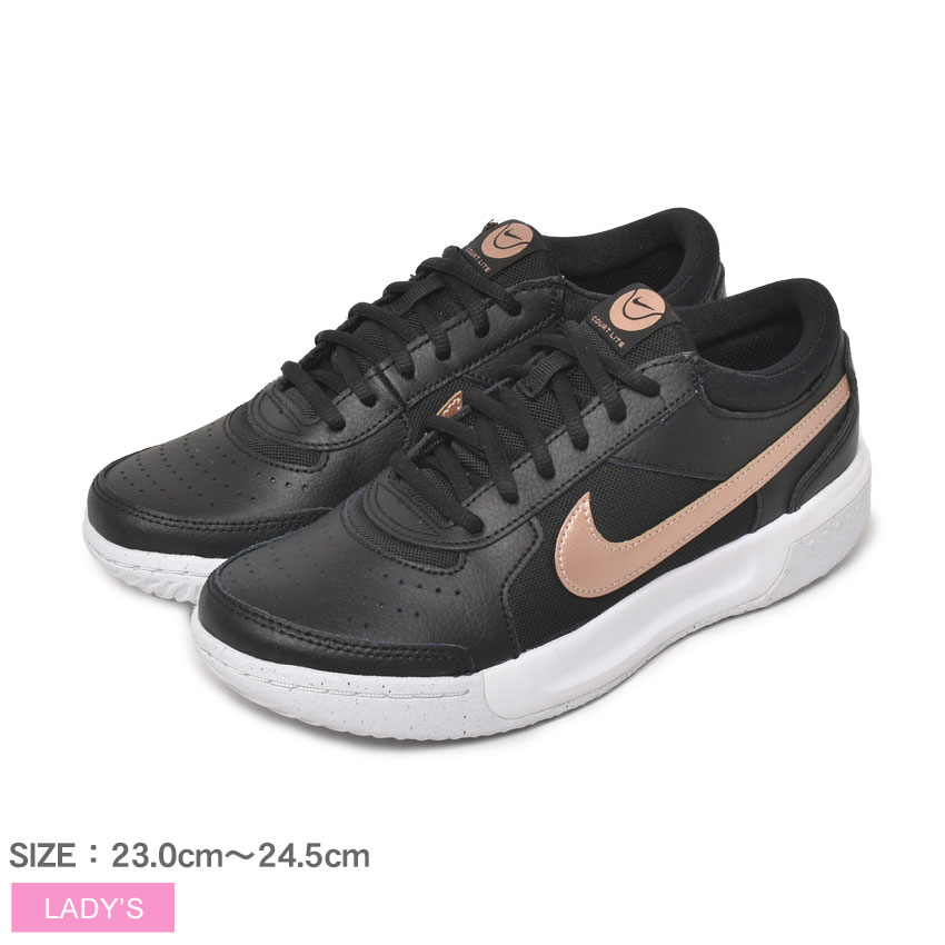 《今だけ！店内全品ポイントアップ》ナイキ テニスシューズ レディース ズーム コート ライト3 NIKE ZOOM COURT LITE3 DH1042-091 カジュアル ストリート スポーツ ブランド 運動 テニス 靴 ローカット 学校 学生 部活 陸上 おしゃれ 快適 軽量 通気性 クッション